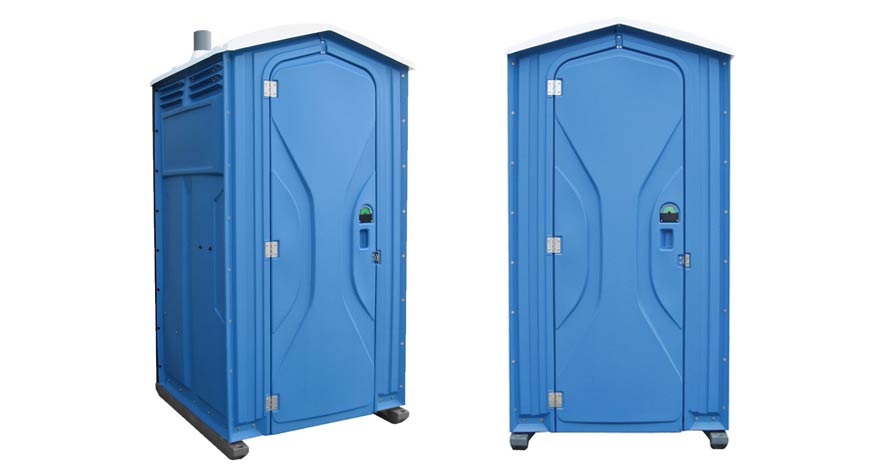 Long-term porta potty units on site in Las Cruces, New Mexico